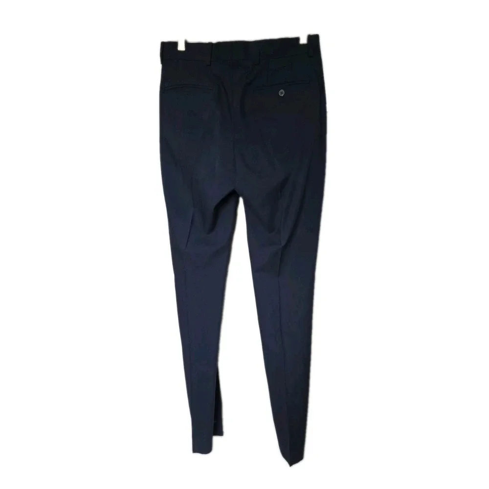 Louis Vuitton Rare Uniform Mens Navy Slim Unhemmed Trousers Size EU 44/US 28 NWT